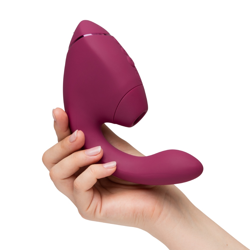 Вакуумний вібратор - Вібратор-стимулятор вакуумний Womanizer Next Duo Dusky Pink для точки G, рожевий 56