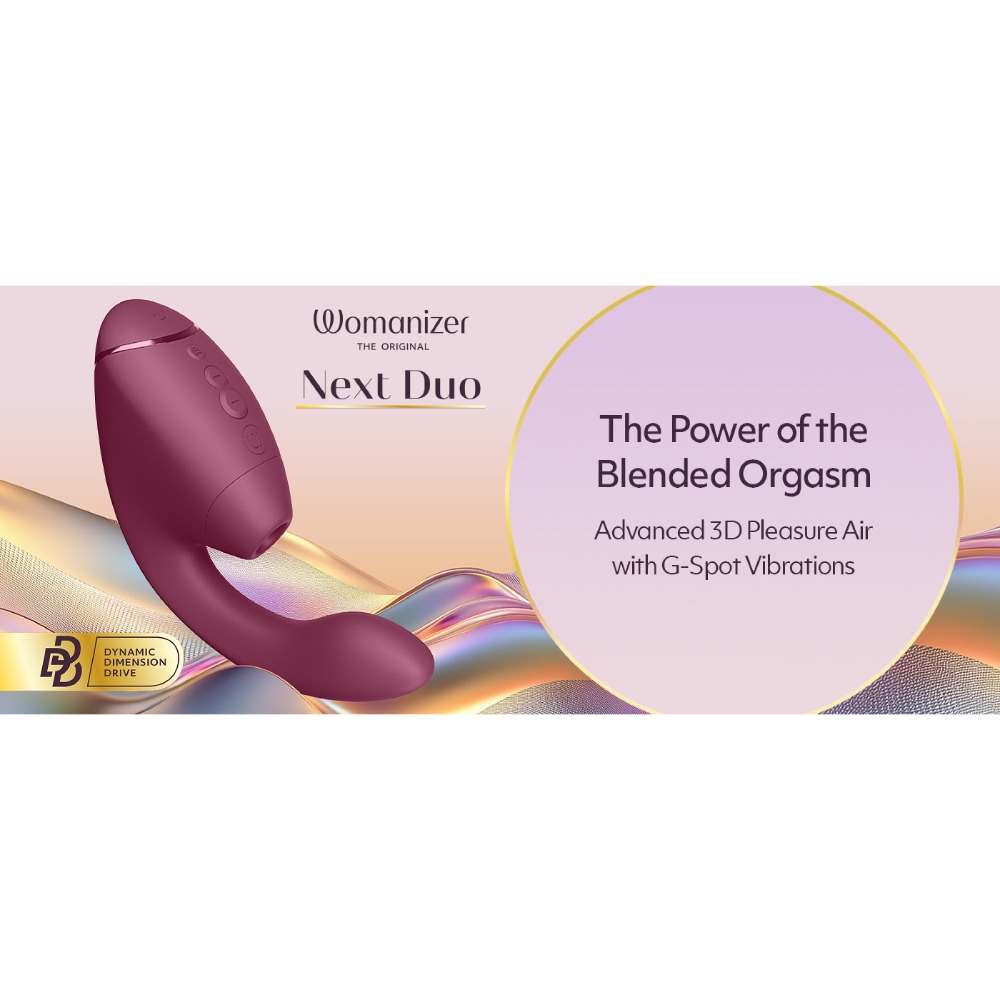 Вакуумний вібратор - Вібратор-стимулятор вакуумний Womanizer Next Duo Dusky Pink для точки G, рожевий 7