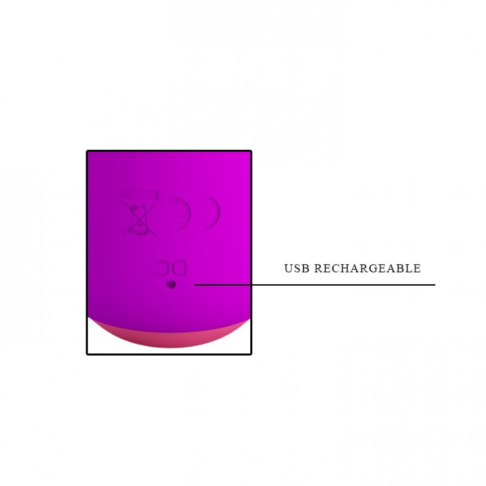 Різне - Вібратор Pretty Love Zachary з кліторальним стимулятором, рожевий 5