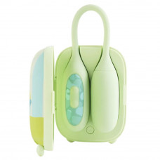 Віброяйце та вакуумний стимулятор для клітора 2в1 BeYourLover Magic Suitcase в зарядному кейсі, зелений