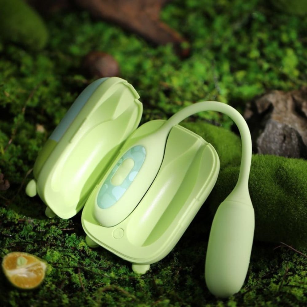 Різне - Віброяйце та вакуумний стимулятор для клітора 2в1 BeYourLover Magic Suitcase в зарядному кейсі, зелений 1