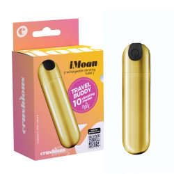 Віброкуля CRUSHIOUS iMoan, 10 режимів, золотистий, 7,6 см