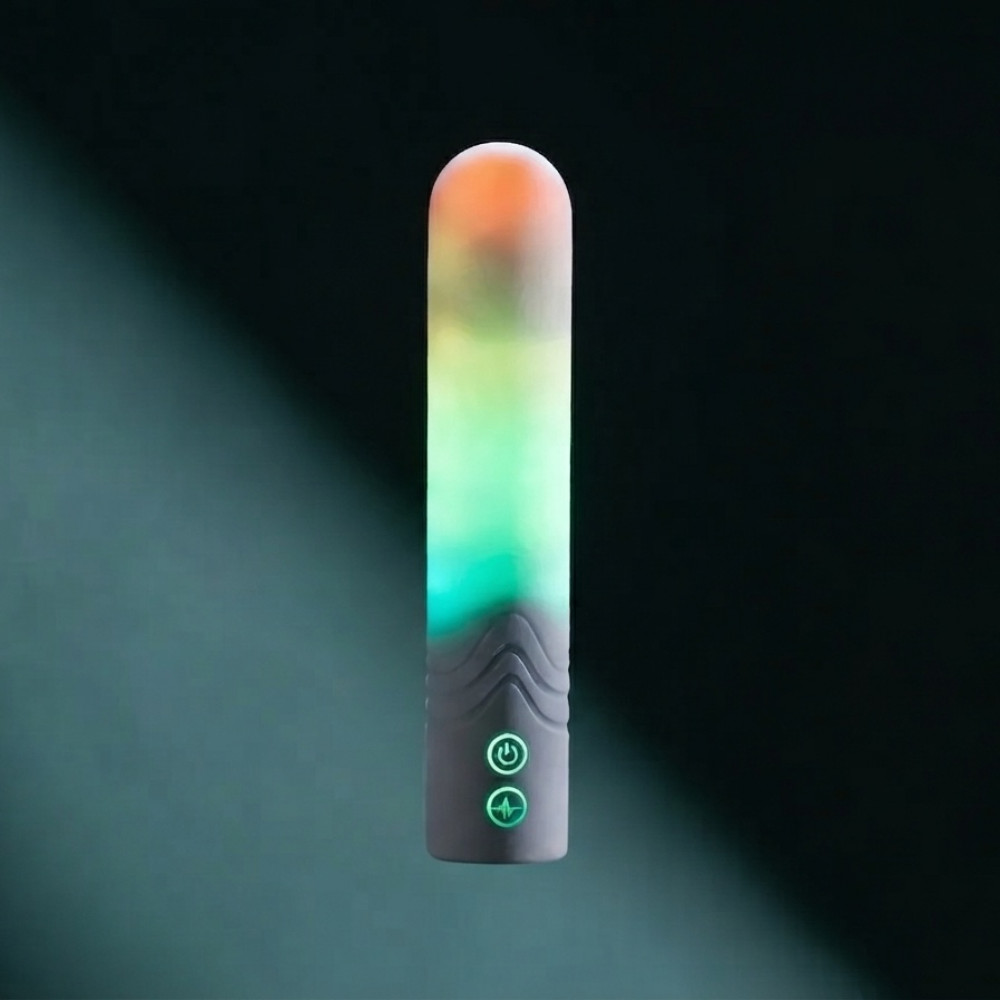 - Віброкуля з RGB-підсвічуванням та керуванням через додаток Illumination The Bullet, біла, 12 × 2