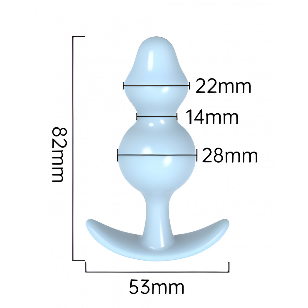 Анальные игрушки без вибрации - Анальная пробка Meleon AP014 2