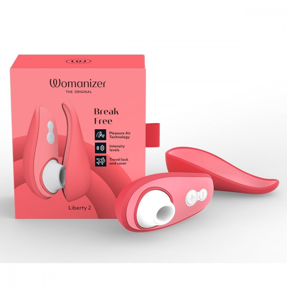 Секс игрушки - Вакуумный клиторальный стимулятор Womanizer Liberty 2 Vibrant Rose (мятая упаковка!!!) 9