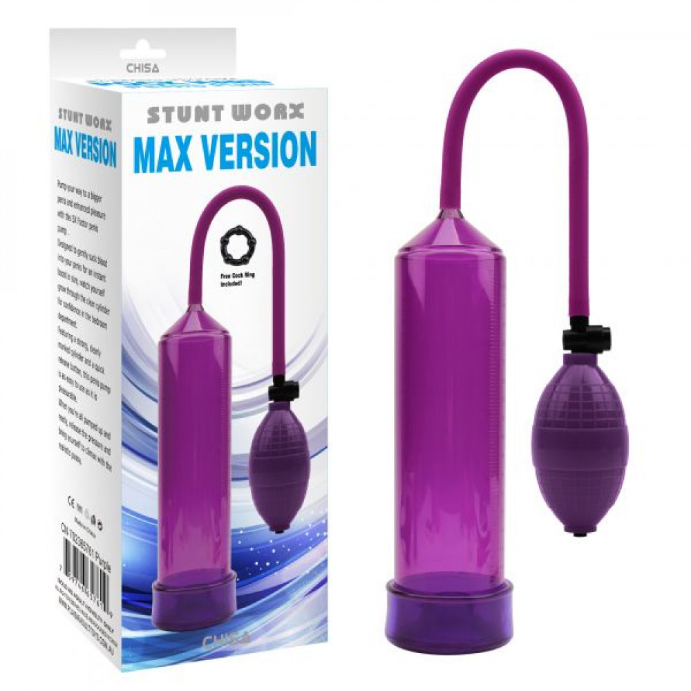  - Помпа Max Version Penis Pump, Purple