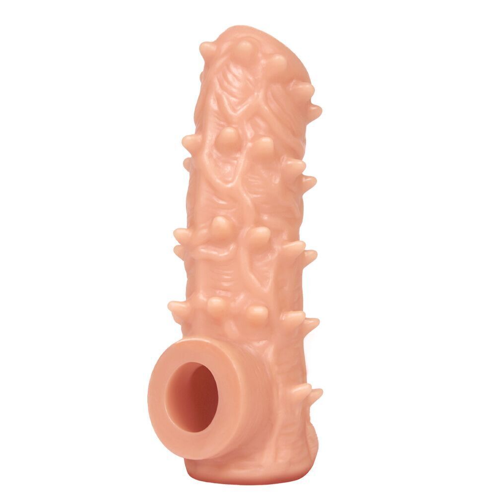 Эрекционные кольца без вибрации - Насадка на член Kokos Nude Sleeve NS 006 L