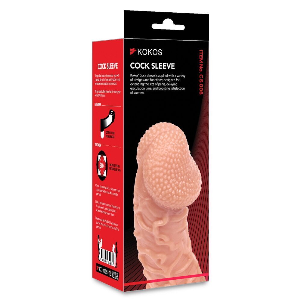 Секс игрушки - Насадка на член Kokos Cock Sleeve CS 006 S (мятая упаковка!!!) 5