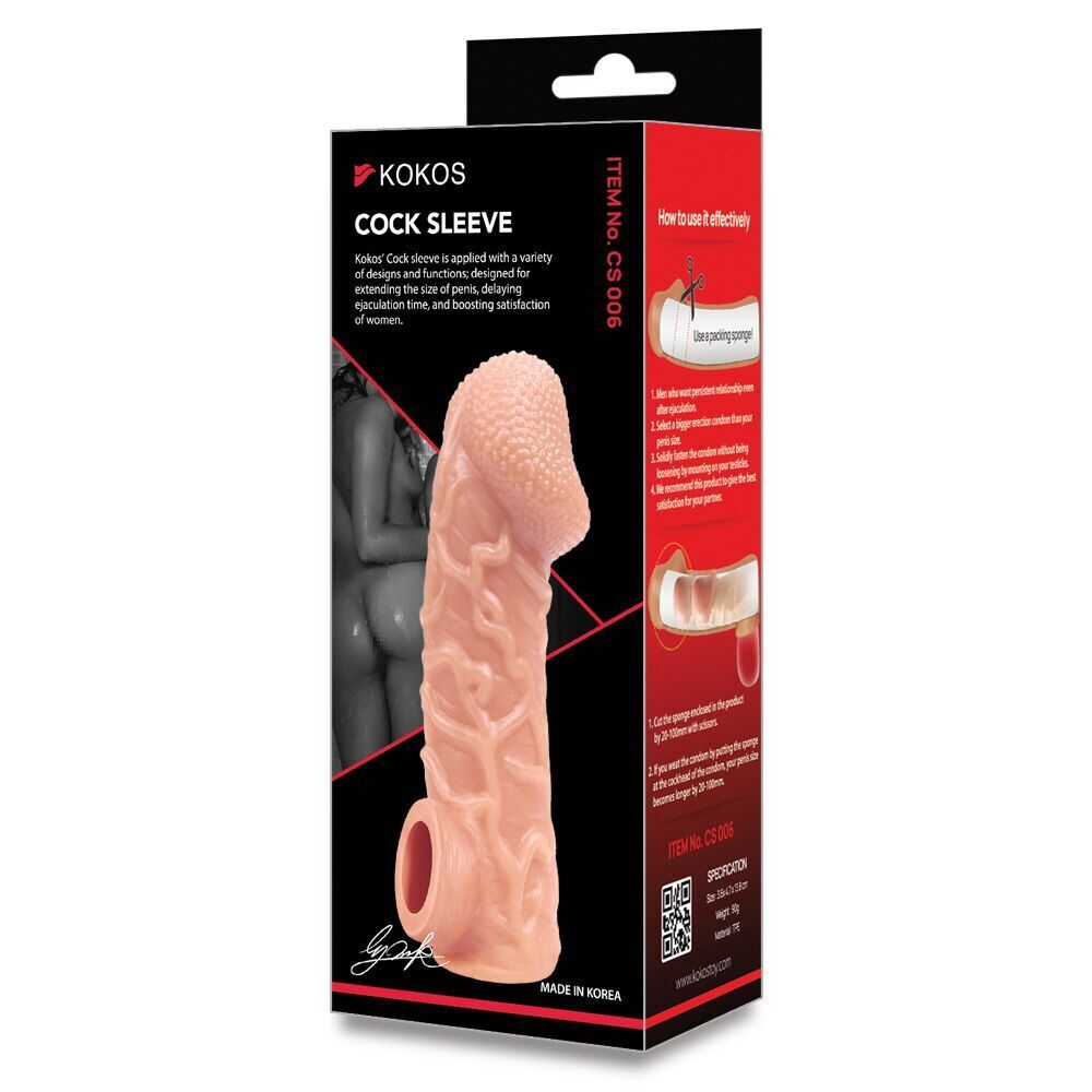 Секс игрушки - Насадка на член Kokos Cock Sleeve CS 006 S (мятая упаковка!!!) 6