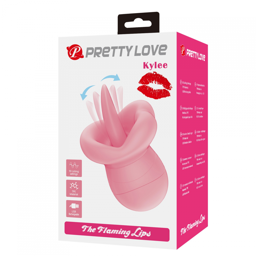  - УЦІНКА - Стимулятор клітора з функцією лизання Pretty Love - Kylee, BI-300089 8