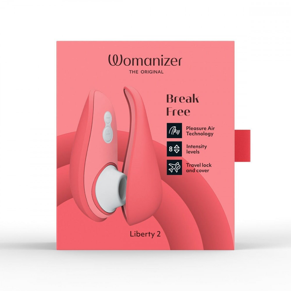 Секс игрушки - Вакуумный клиторальный стимулятор Womanizer Liberty 2 Vibrant Rose (мятая упаковка!!!) 10
