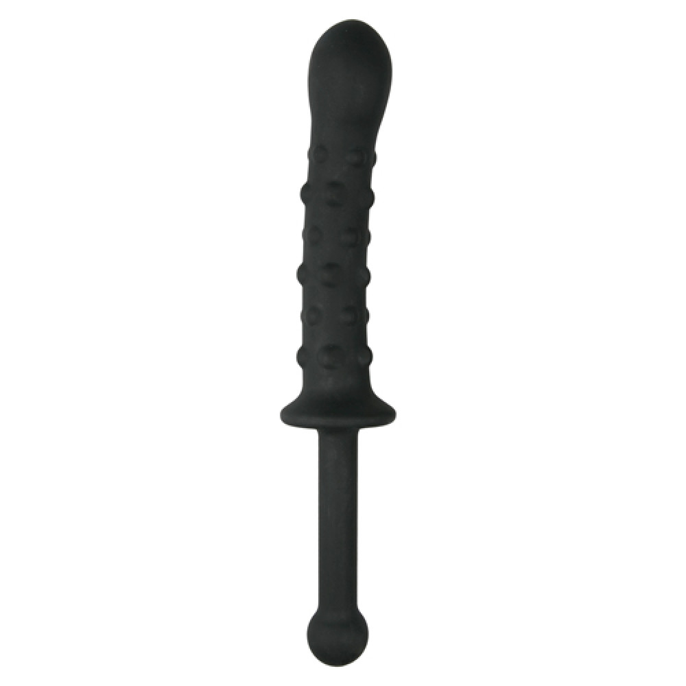 Фаллоимитатор - ET317BLK Фаллоимитатор с ручкой The Handler Black, черный, 25 см