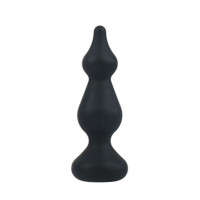 Анальная пробка Adrien Lastic Amuse Mini Black (S) с двумя переходами, макс. диаметр 3см