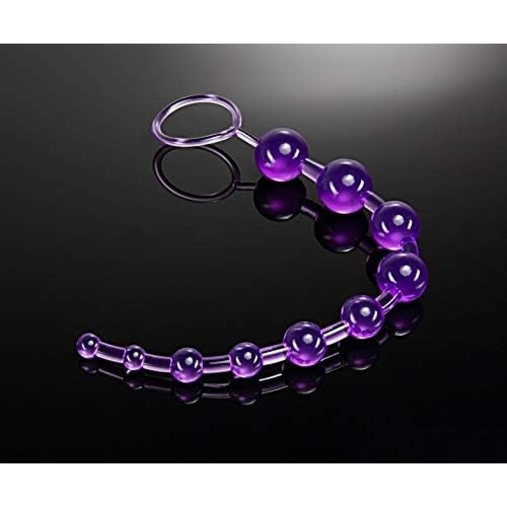 Анальные игрушки без вибрации - Анальная цепочка Blush B YOURS BASIC BEADS PURPLE 3