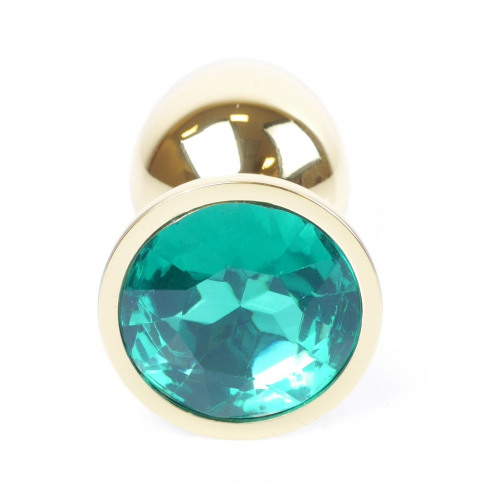 Анальные игрушки - Анальная пробка Boss Series - Jewellery Gold PLUG Green S, BS6400024 7