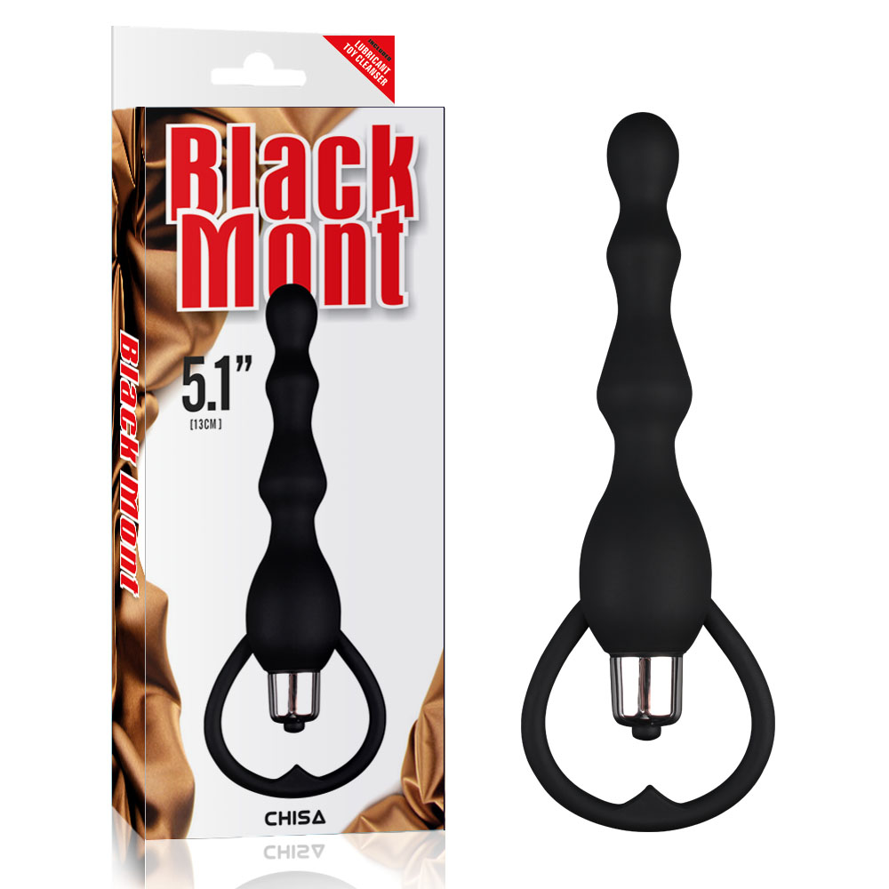 Анальные игрушки с вибрацией - Анальный стимулятор с вибрацией Chisa Black Mont