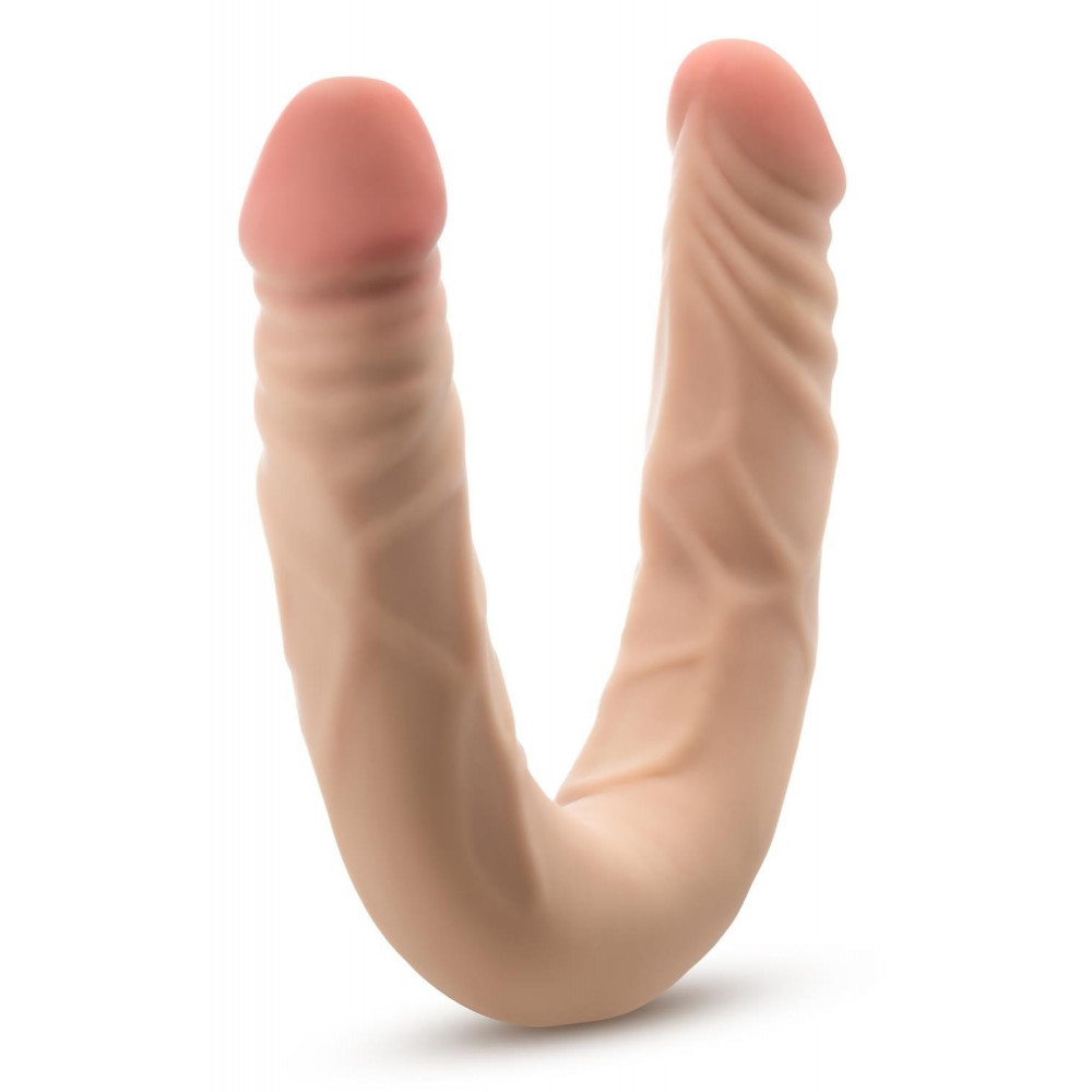 Разное - Двухсторонний реалистичный фаллоимитатор Blush Dr. Skin телесный