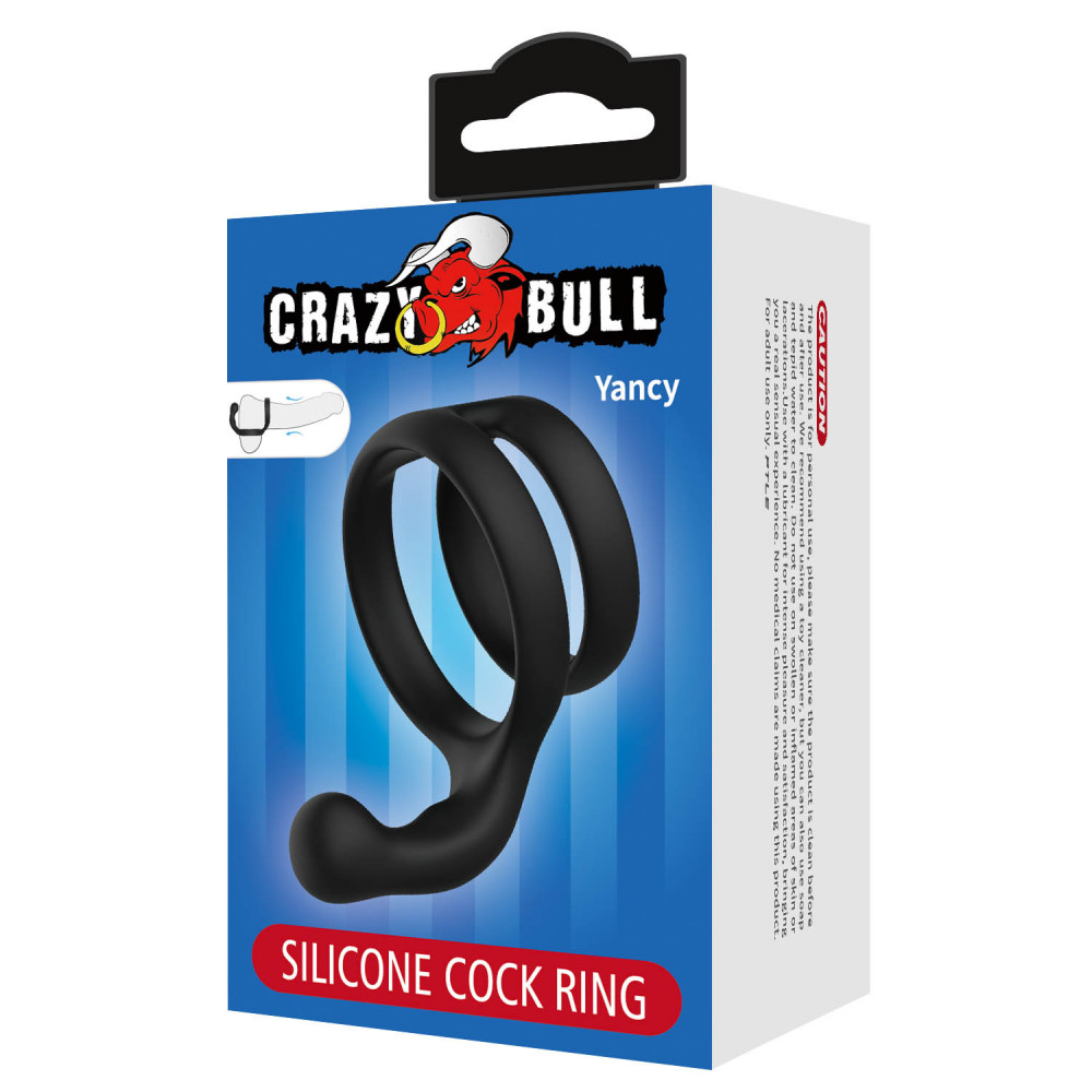 - Ерекційне кільце Crazy Bull - Yancy Silicone Cock Ring, BI-210231 6