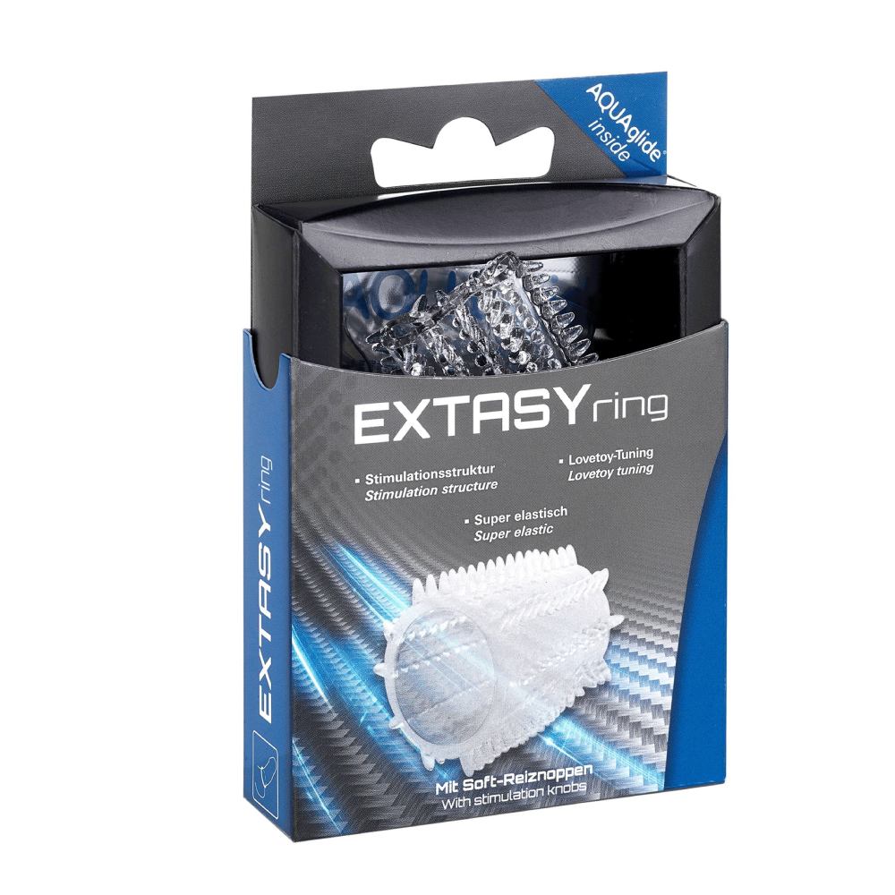 - Эрекционное кольцо Joydivision EXTASYring Transparent из эластичного силикона, прозрачное, 4 × 1,5 2