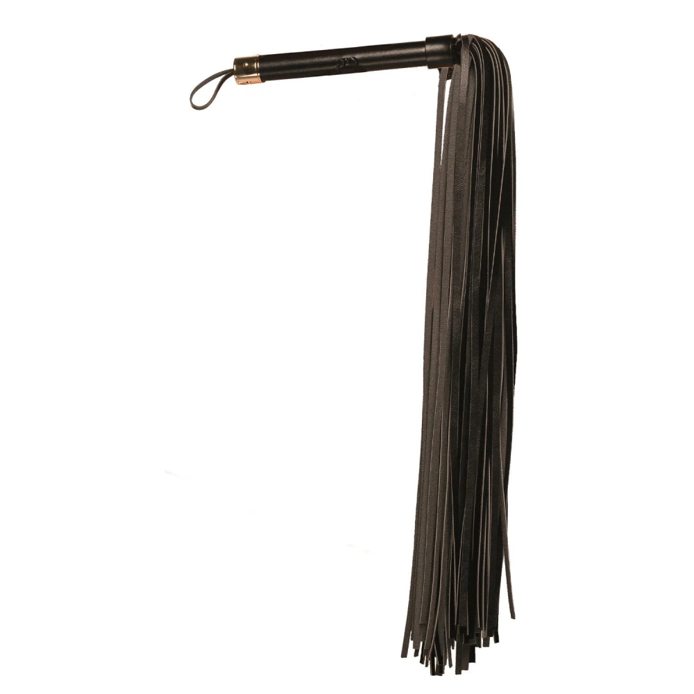 Плети, стеки, флоггеры, тиклеры - Флоггер с петлей Guilty Pleasure Sable Strike Empower, черный, 66 см 2