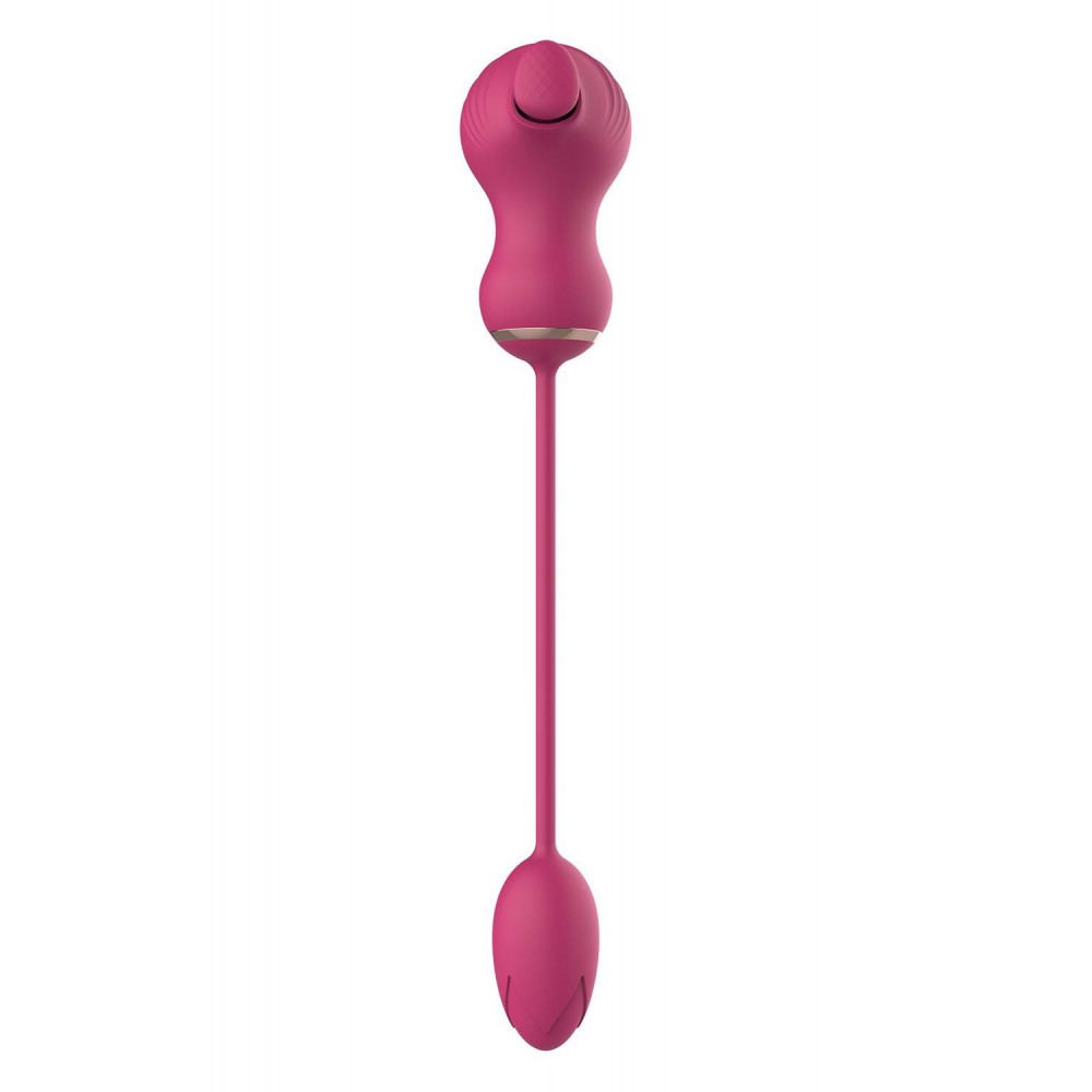 Разное - Гибкий двойной стимулятор и вибрационное яйцо Dream Toys Essentials, розовый 2