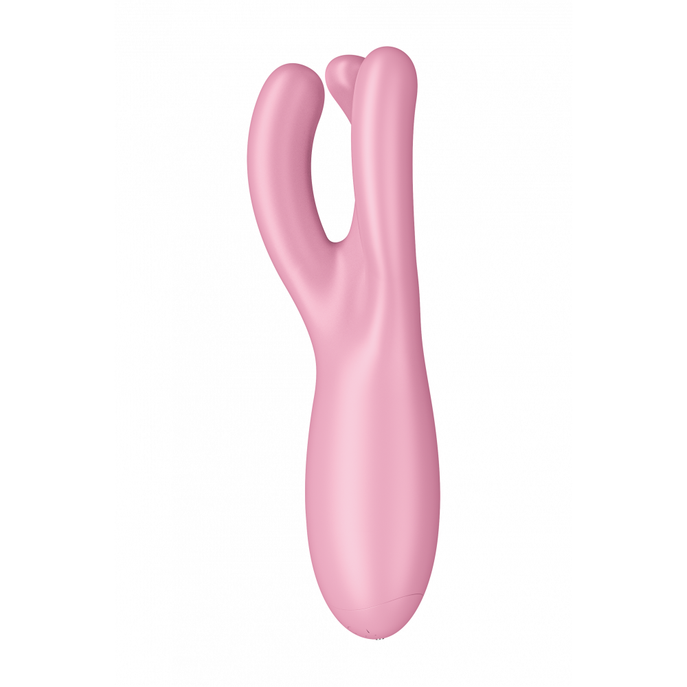 Разное - Гибкий смарт вибратор Satisfyer Threesome 4 Connect App розовый 5
