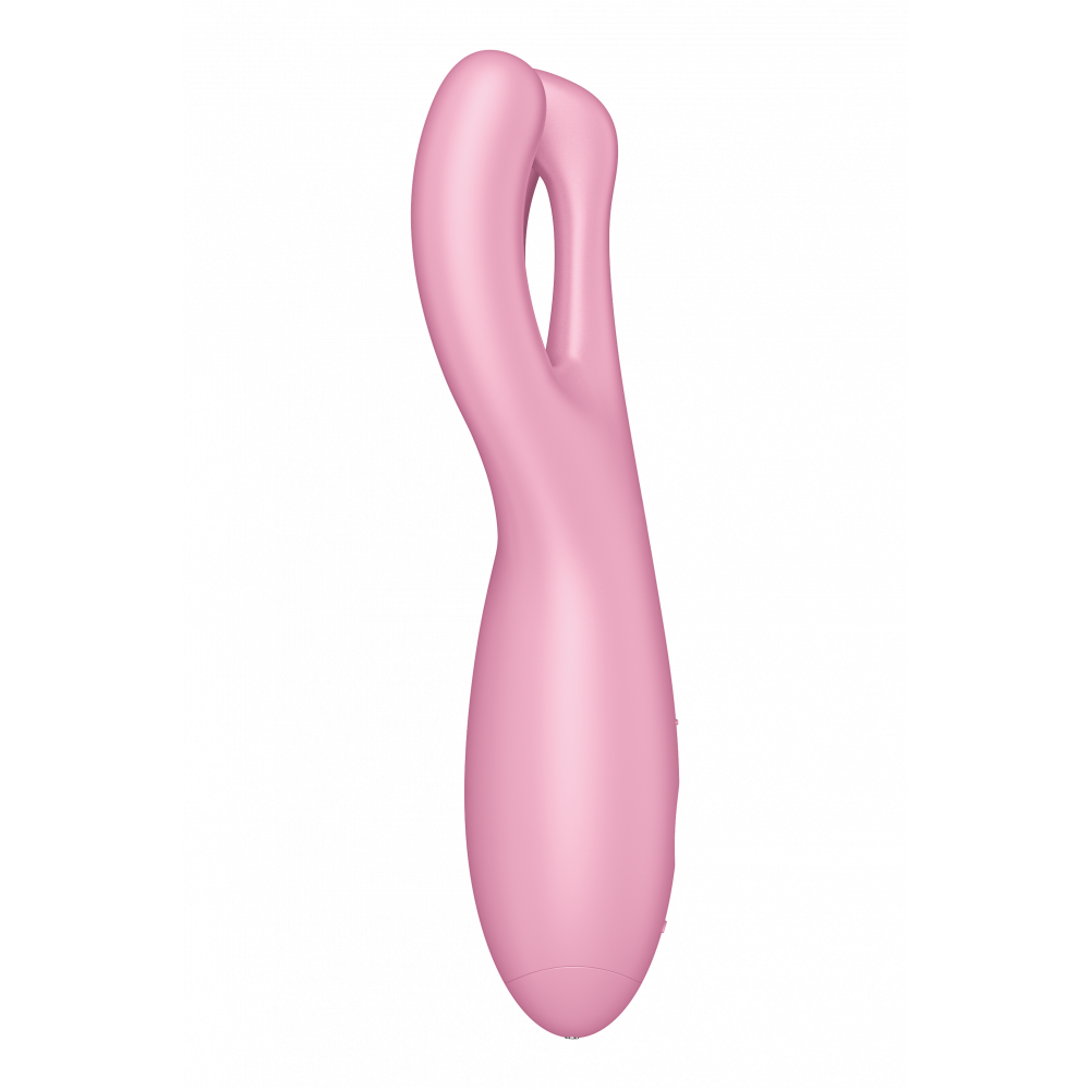 Разное - Гибкий смарт вибратор Satisfyer Threesome 4 Connect App розовый 6