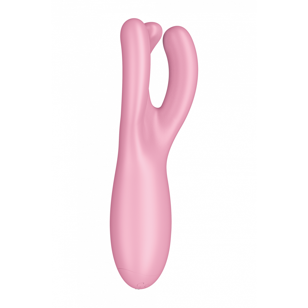 Разное - Гибкий смарт вибратор Satisfyer Threesome 4 Connect App розовый 3