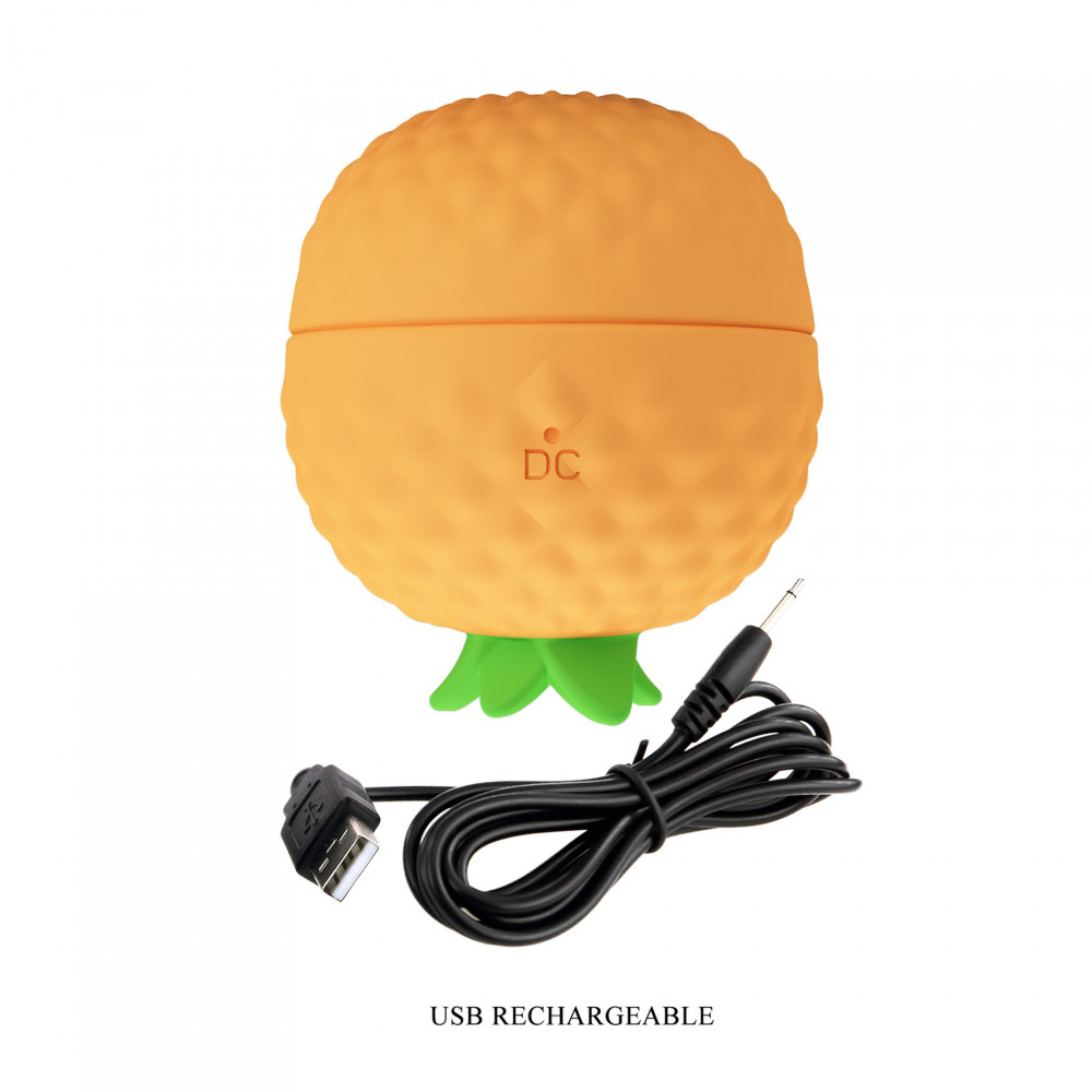 Вибропули и мини-вибраторы - Клиторальный пульсатор PRETTY LOVE Pineapple Secret оранжевый, 5,7 х 5,1 см 5