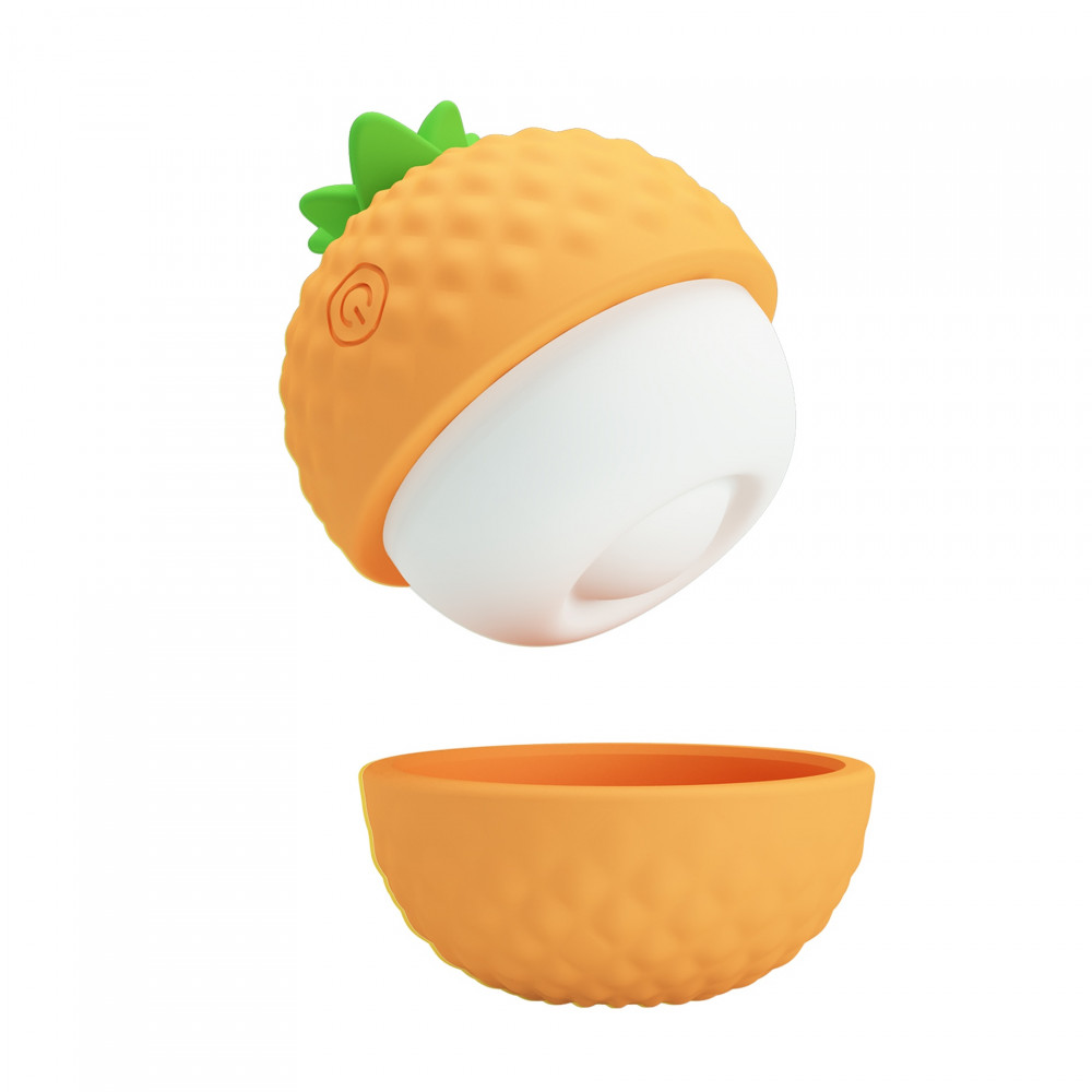 Вибропули и мини-вибраторы - Клиторальный пульсатор PRETTY LOVE Pineapple Secret оранжевый, 5,7 х 5,1 см 2