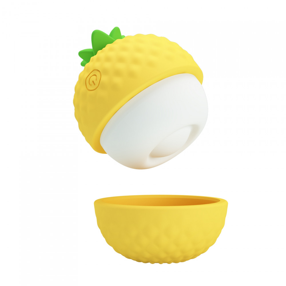 Вибропули и мини-вибраторы - Клиторальный пульсатор PRETTY LOVE Pineapple Secret желтый, 5,7 х 5,1 см 1