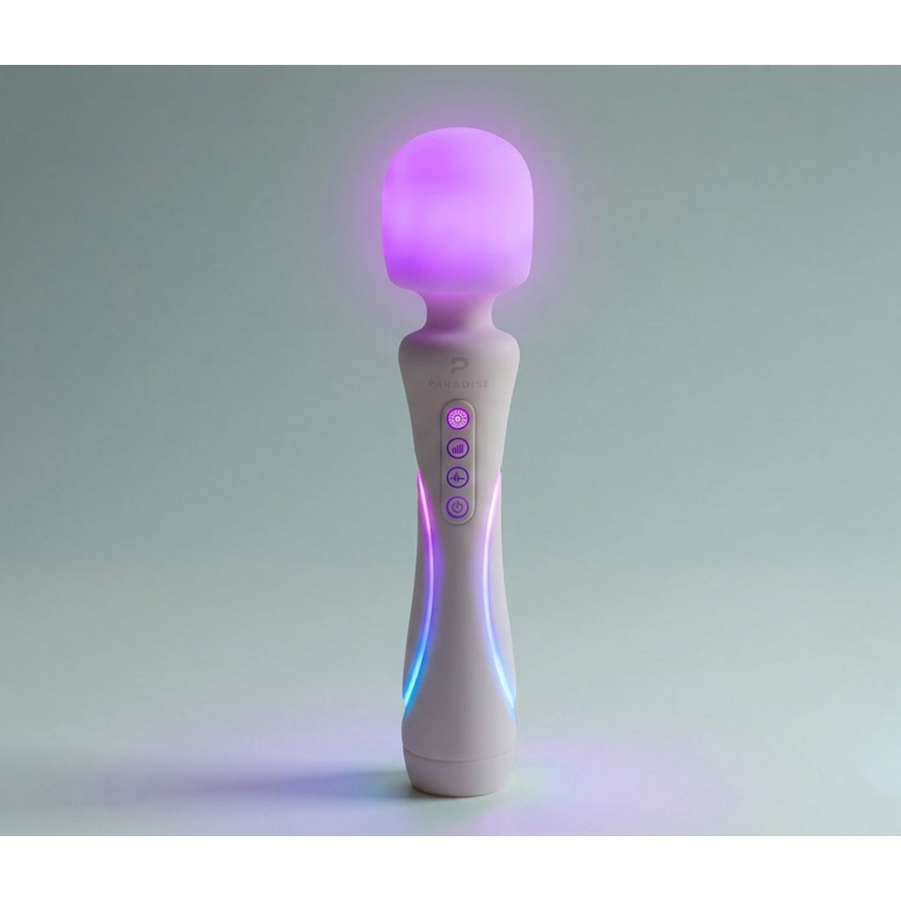 - Мікрофон із вібрацією, RGB-підсвічуванням та додатком Illumination The Wand, білий, 24,8 × 5,1 см 1