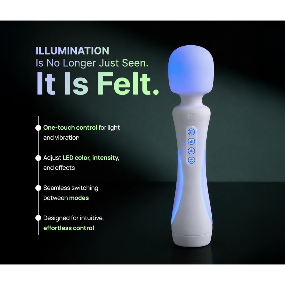 - Мікрофон із вібрацією, RGB-підсвічуванням та додатком Illumination The Wand, білий, 24,8 × 5,1 см 7