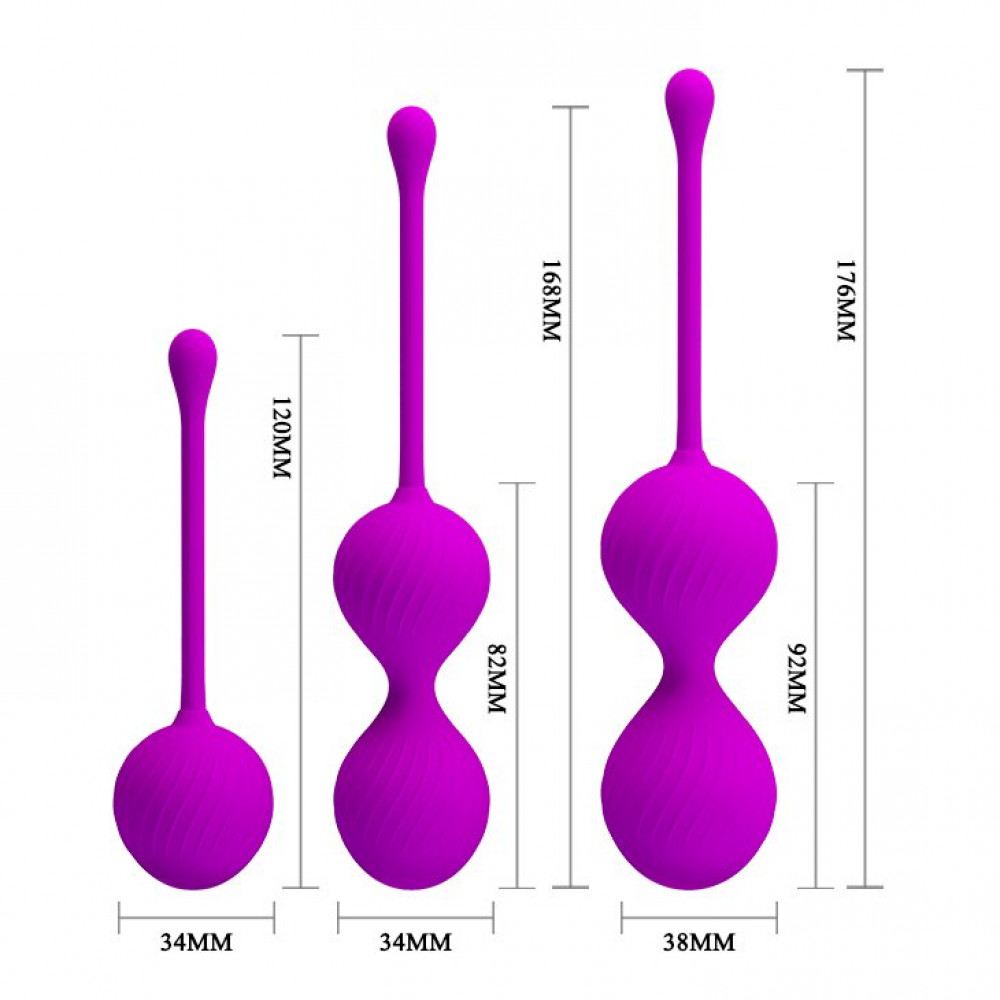 Вагинальные шарики - Набор вагинальных шариков BI-014505 1