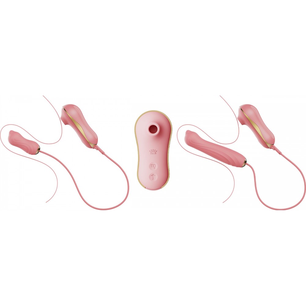 Секс боксы - Набор секс игрушек Zalo UNICORN Vibratrion & Thrusting Set - Yellow 12