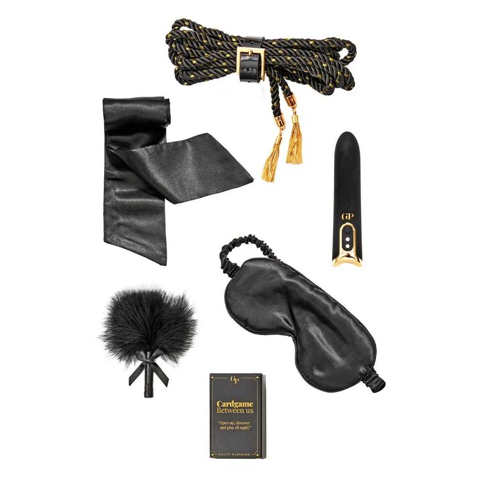 БДСМ игрушки - Подарочный набор БДСМ Guilty Pleasure Subtle Spark, черный, 6 предметов