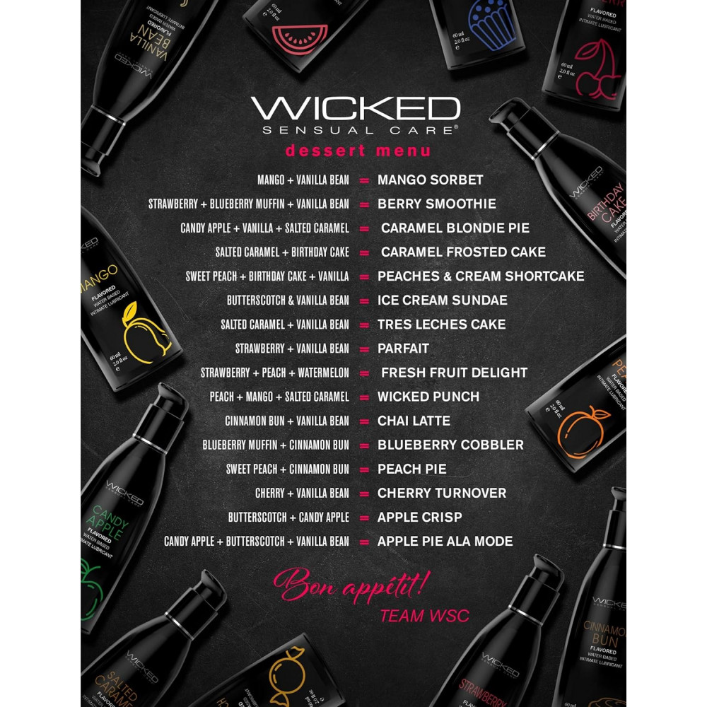 Різне - Їстівний лубрикант зі смаком ванілі Wicked Aqua Vanilla Bean на водній основі, 60 мл 4