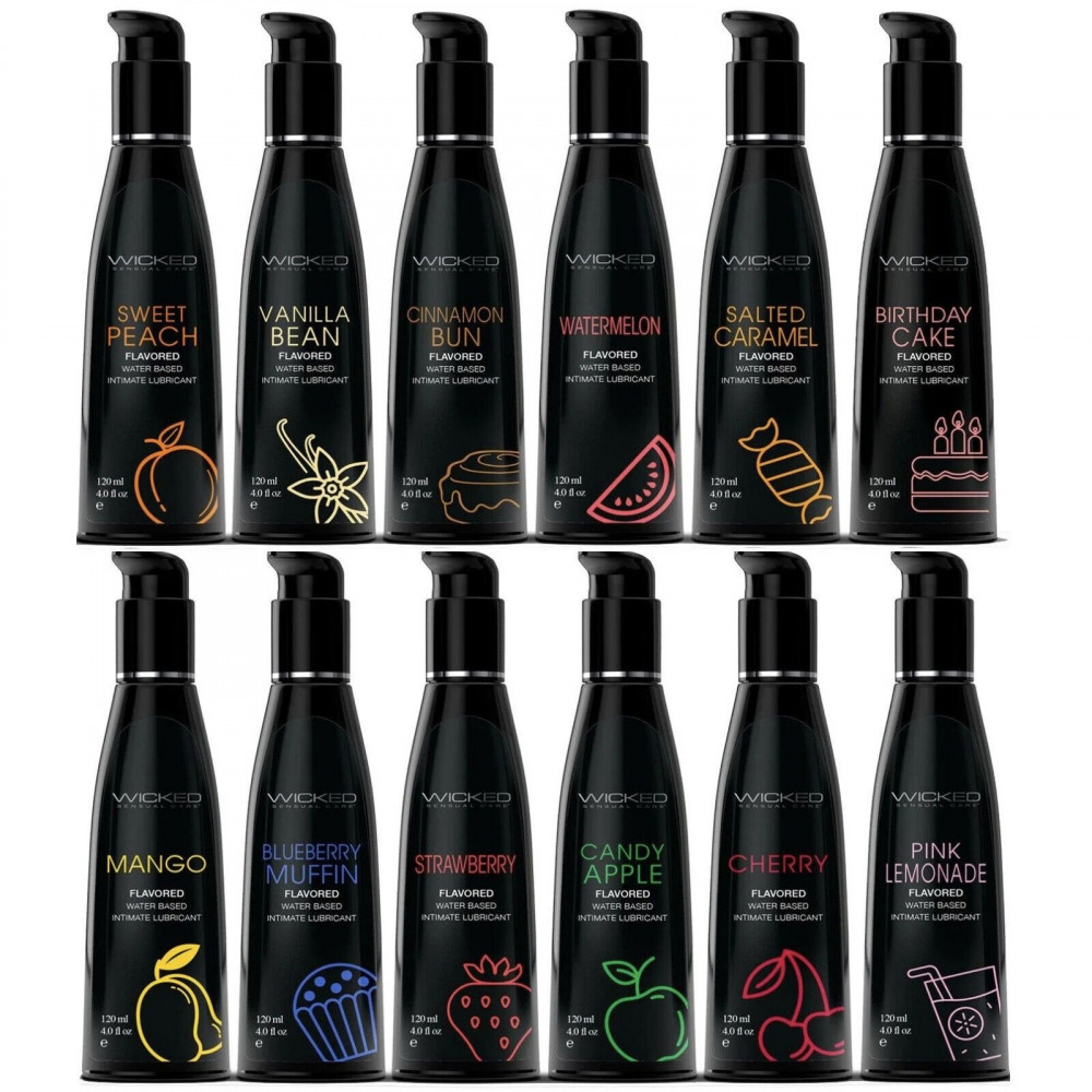 Різне - Їстівний лубрикант зі смаком ванілі Wicked Aqua Vanilla Bean на водній основі, 60 мл 3