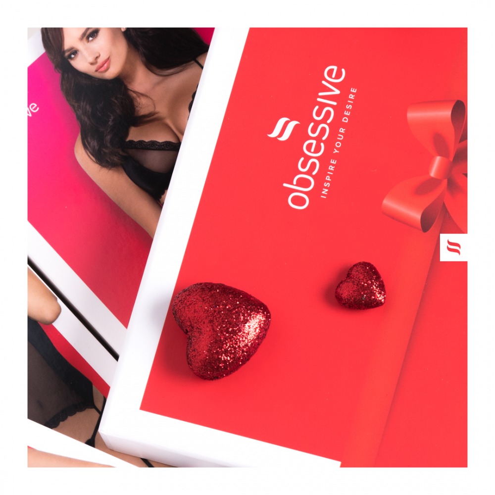 Разное - Комплект Obsessive топ и трусики, телесно-розовый, L/XL 7