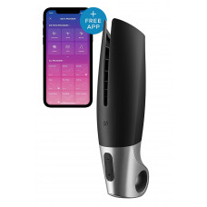 Смарт-мастурбатор Satisfyer Power Masturbator для использования на верхней половине пениса, черный
