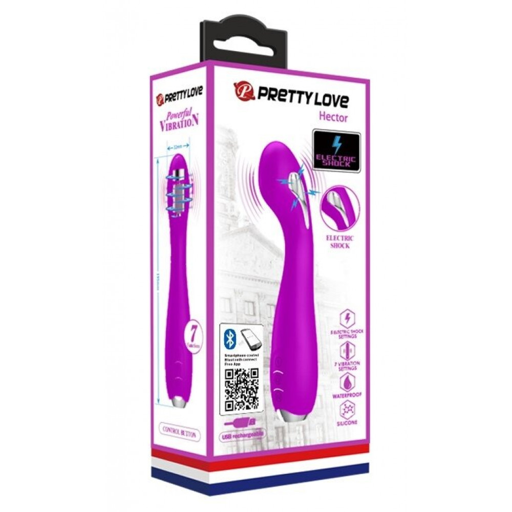 Різне - Смарт вібратор Pretty Love-HECTOR G-SPOT VIBRATOR з електростимуляцією, BI - 014765HP