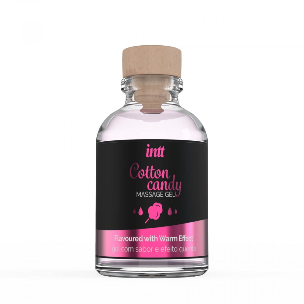 Массажные масла и свечи - Массажный гель для интимных зон Intt Cotton Candy (30 мл) разогревающий 2