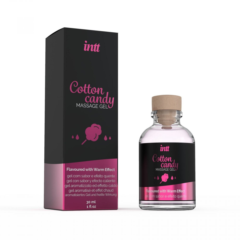 Массажные масла и свечи - Массажный гель для интимных зон Intt Cotton Candy (30 мл) разогревающий