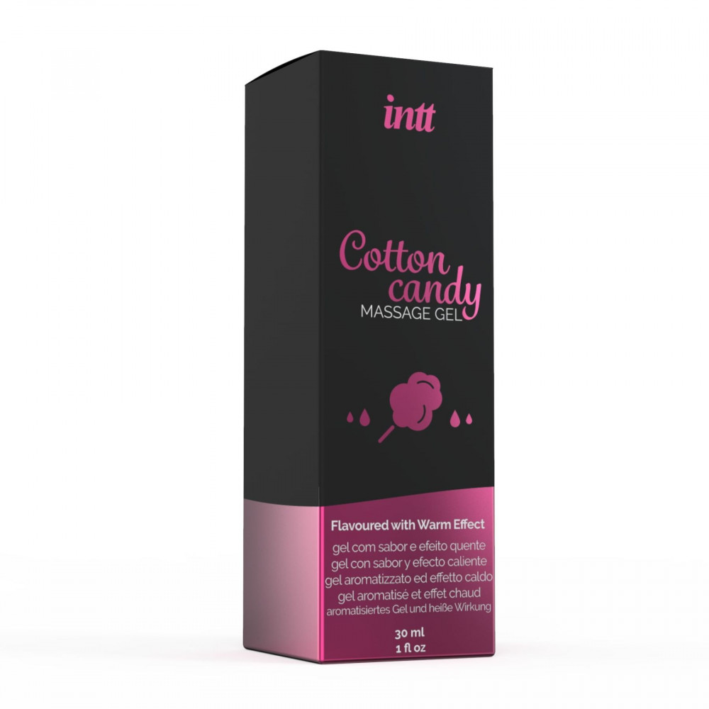 Массажные масла и свечи - Массажный гель для интимных зон Intt Cotton Candy (30 мл) разогревающий 1
