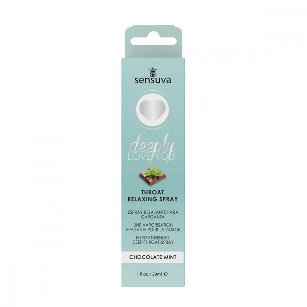 Оральные смазки - Спрей для минета Sensuva Deeply Love You Chocolate Mint (29 мл), для глубокого минета 2