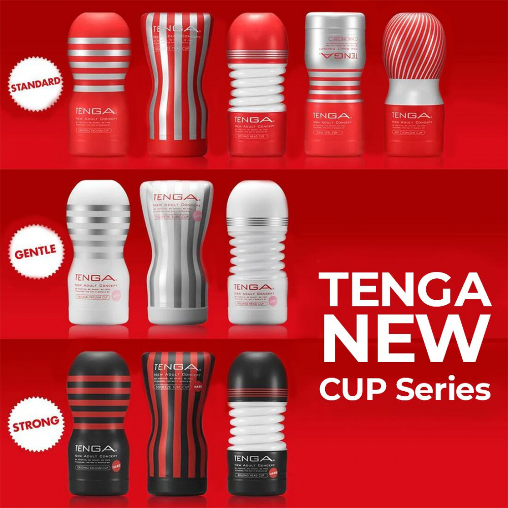 Другие мастурбаторы - Мастурбатор Tenga Rolling Head Cup Gentle с интенсивной стимуляцией головки 1