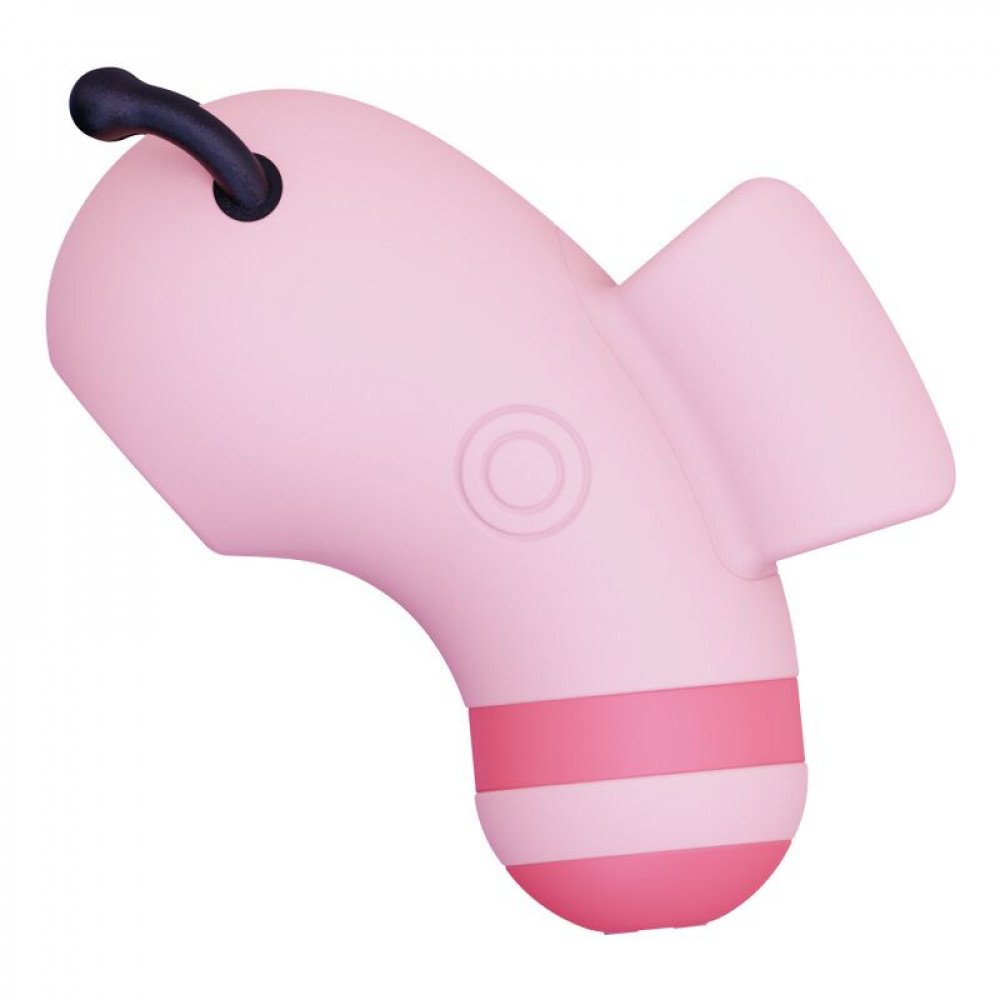 Вибраторы вакуумные - Вакуумный стимулятор с микротоками CuteVibe Beebe Pink, на палец 4