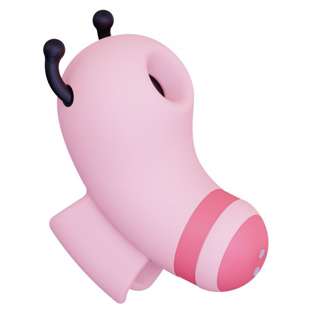 Вибраторы вакуумные - Вакуумный стимулятор с микротоками CuteVibe Beebe Pink, на палец 3