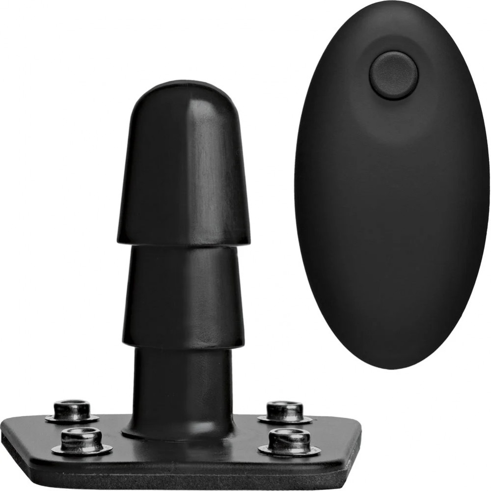 Секс игрушки - Страпон с вибрирующим адаптером G-Spot Vibrating Pleasure Set с дистанционным пультом, черный 6