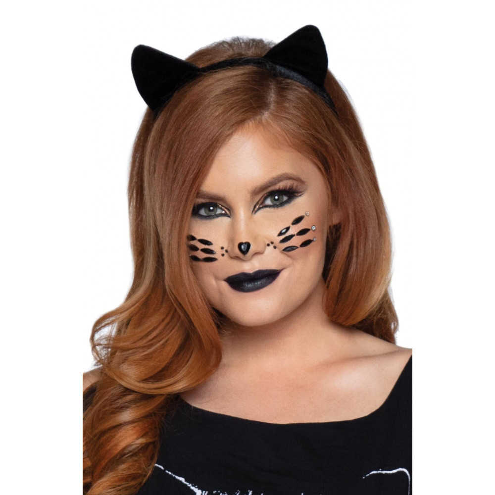 Разное - Стразы в виде маски котенка Animal Rhinestone Stick-On Jewels 2